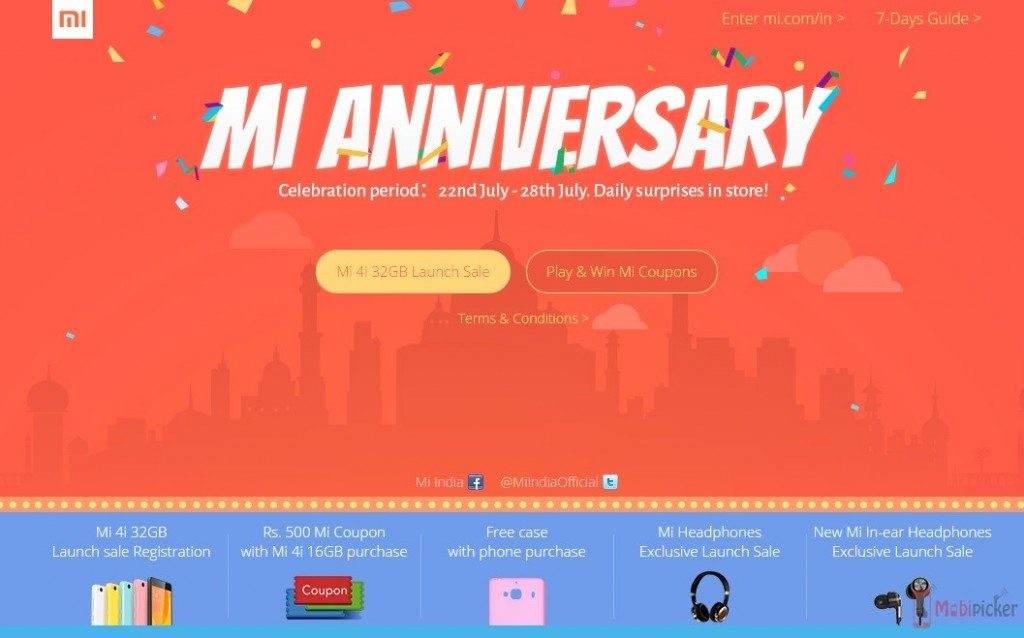 Xiaomi First birthday india