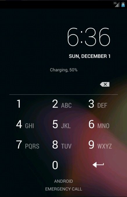 android passcode 4.4