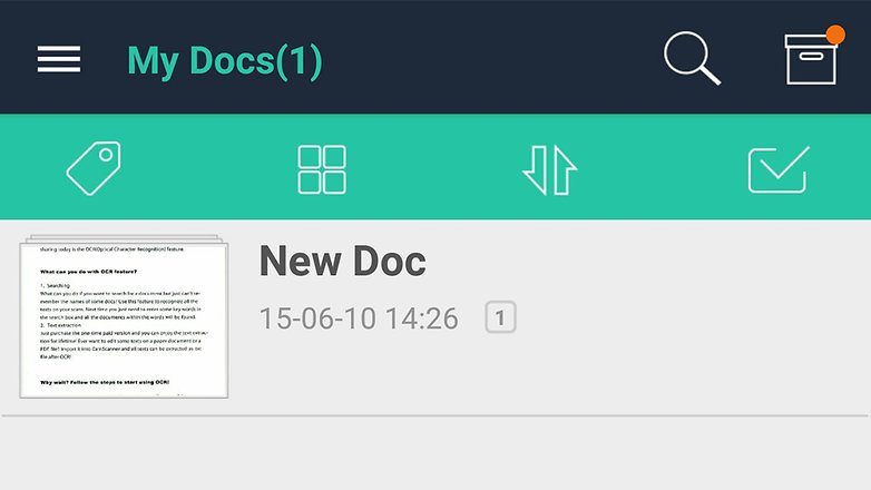 scan documents with android phone