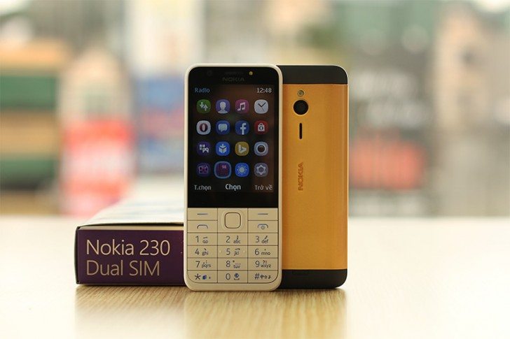 gold plated nokia 230