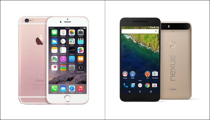 iphone 6s vs nexus 6p