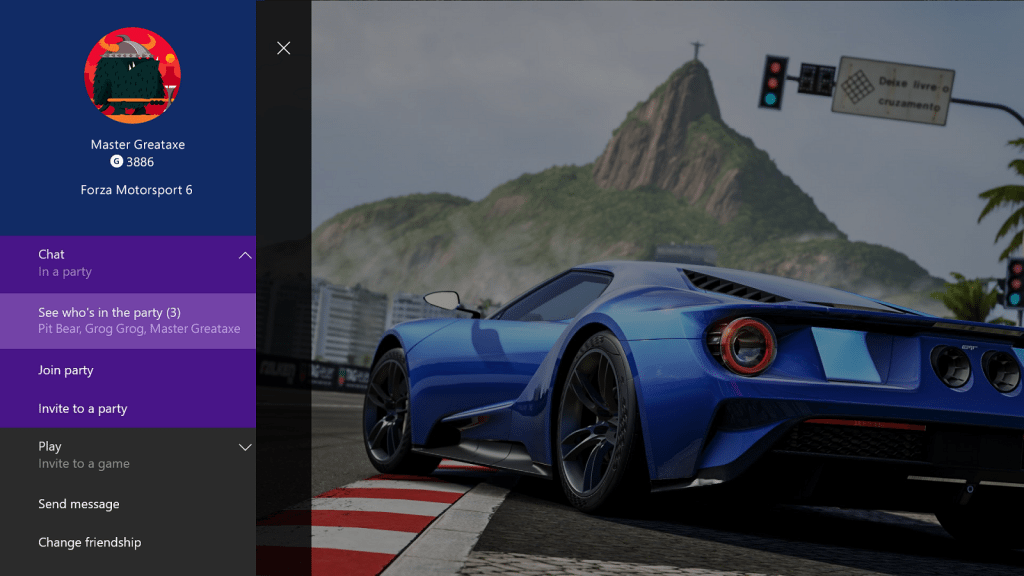 Xbox One PartyDetails_Console