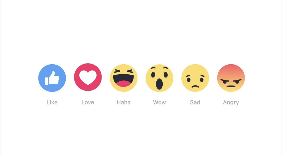 facebook reaction emojis