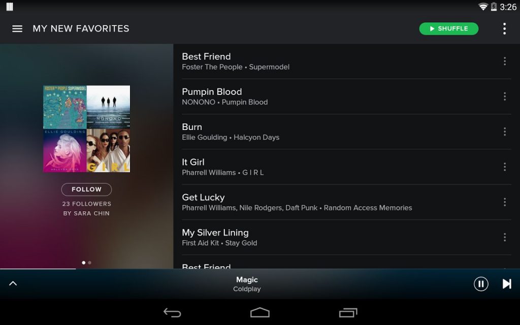 spotify music for android