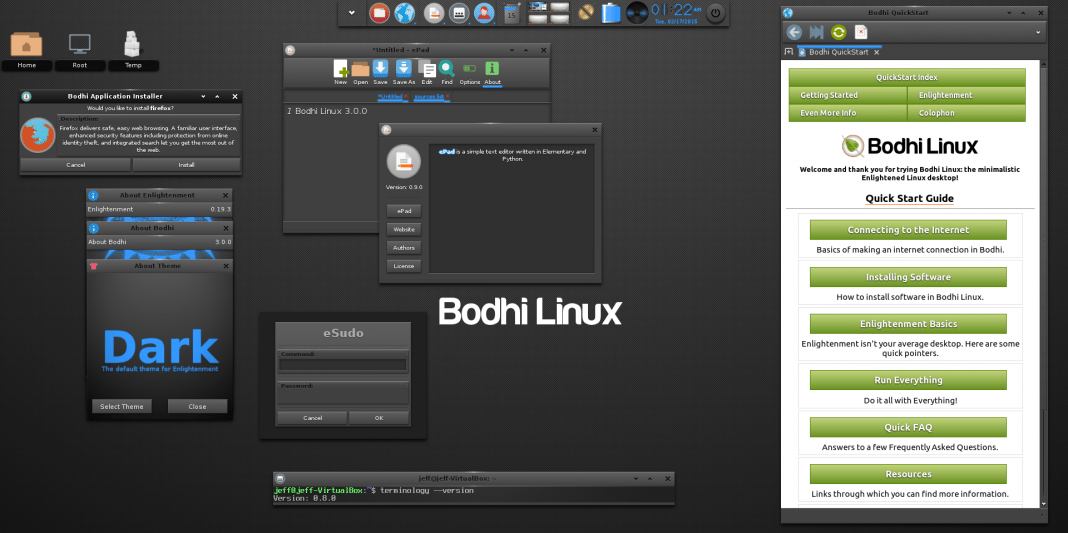 Linux bodhi настройка клавиатуры