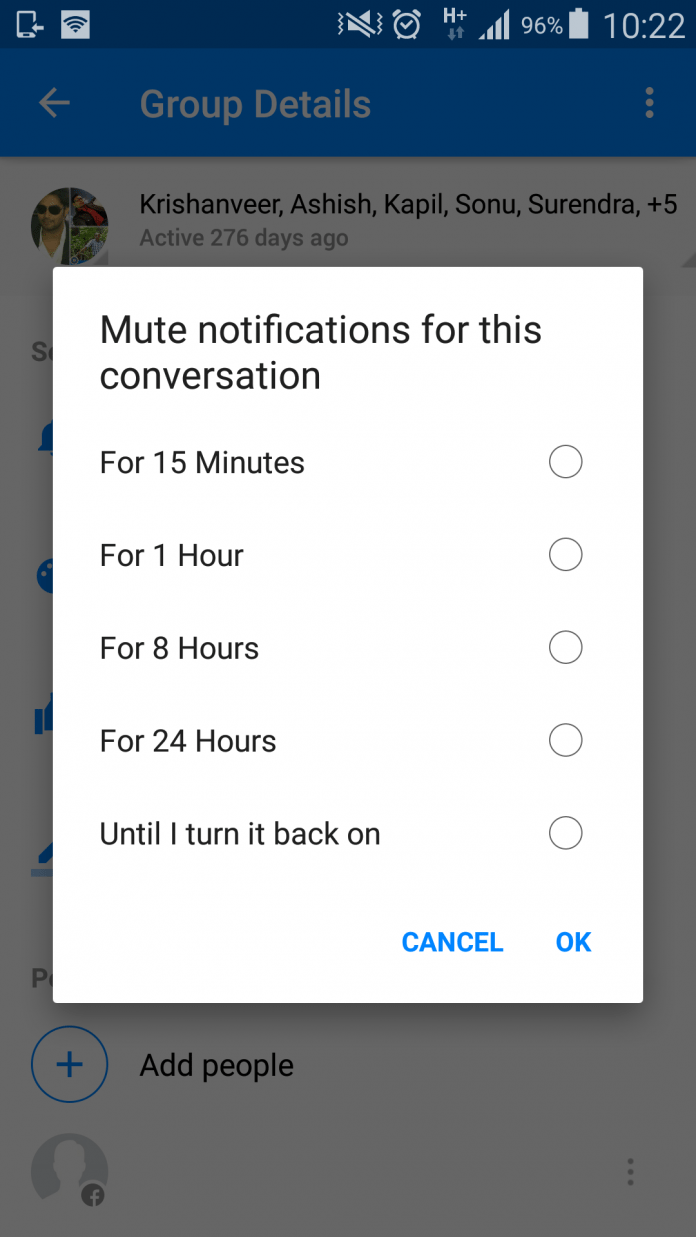facebook messenger video call settings