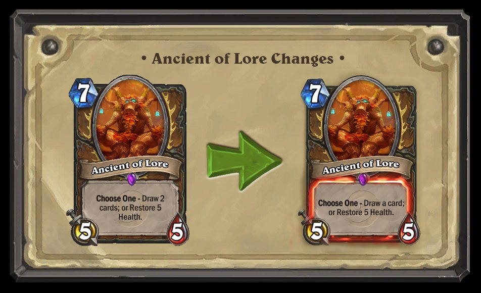 hearthstone changes