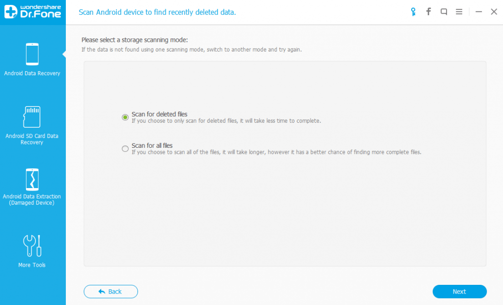 Storage scan. Wondershare Dr fone как восстановить фото. Scan Mode. Scan Mode Full.