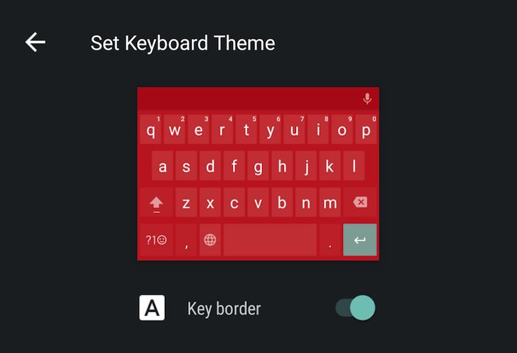 android n keyboard themes