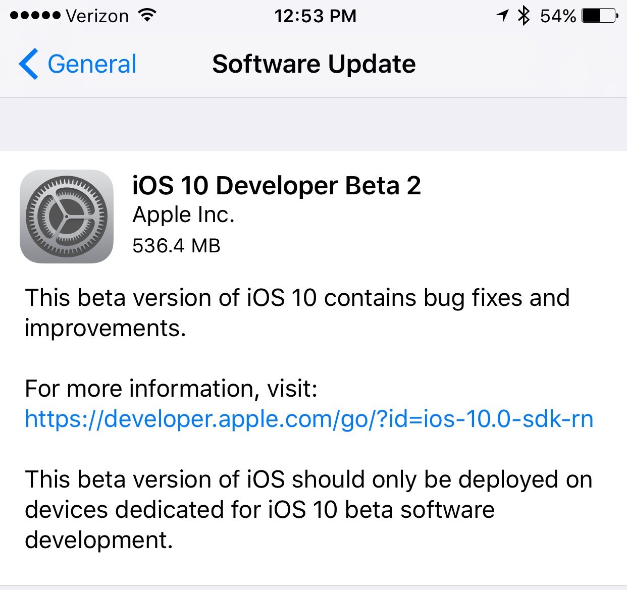 ios 10 beta software profile install