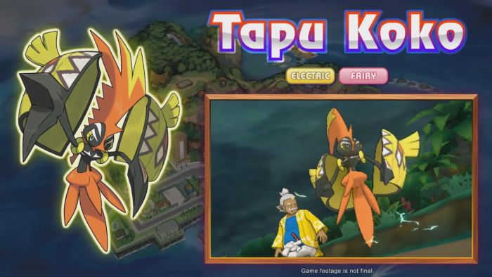 Pokémon Sun and Moon Tapu Koko