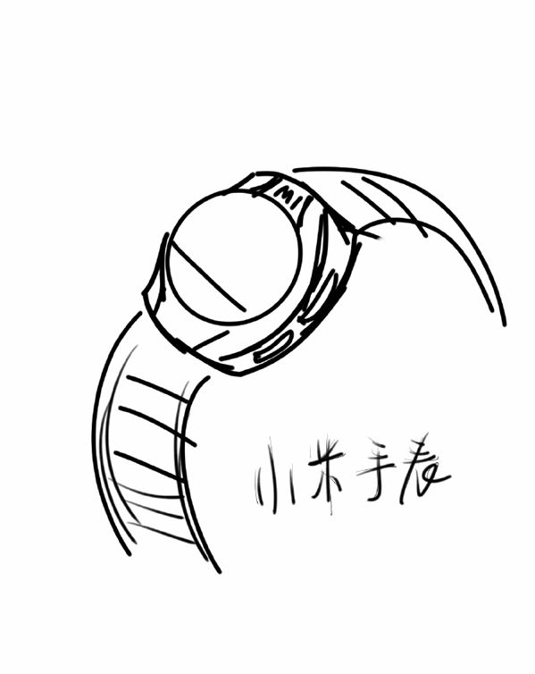 Xiaomi Smartwatch Sketch