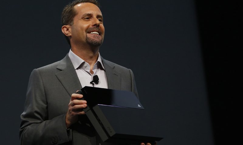 LOS ANGELES, CA - JUNE 10: Andrew House, President and Group CEO Sony Computer Entertainment Inc., holds up a Playstation 4 at the Sony Playstation E3 2013 press conference June 10, 2013 in Los Angeles, California. Thousands are expected to attend the annual three-day convention to see the latest games and announcements from the gaming industry. Eric Thayer/Getty Images/AFP== FOR NEWSPAPERS, INTERNET, TELCOS & TELEVISION USE ONLY ==