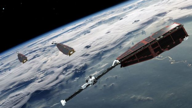 Swarm Satellites Image Courtesy of ESA