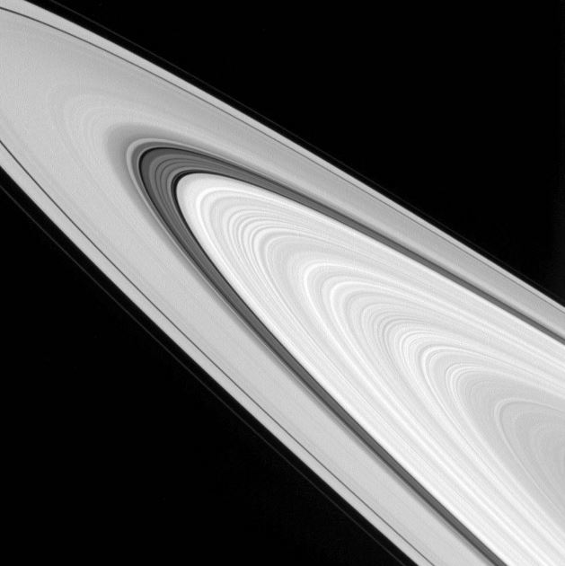 Saturn ring details captured by Cassini (image source: NASA)