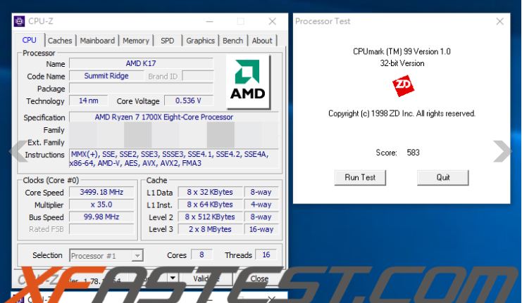 AMD Ryzen 7 1700X Fire Strike Physics