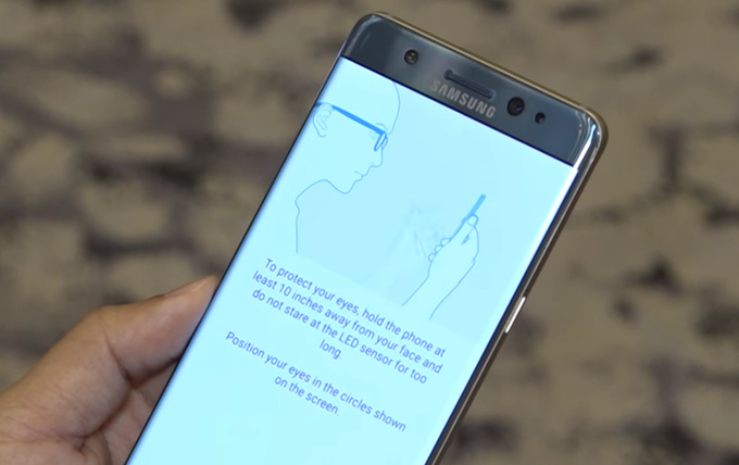 Galaxy Note 7 Iris Scanner