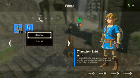 About Armor Sets In Zelda: Breath Of The Wild?