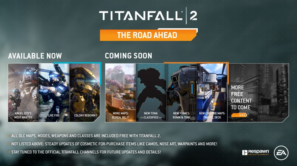 Titanfall 2 new DLCs coming between April and June