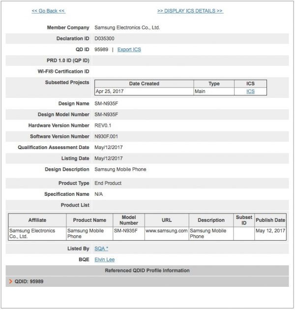 Galaxy Note 7R acquires Bluetooth SIG certification