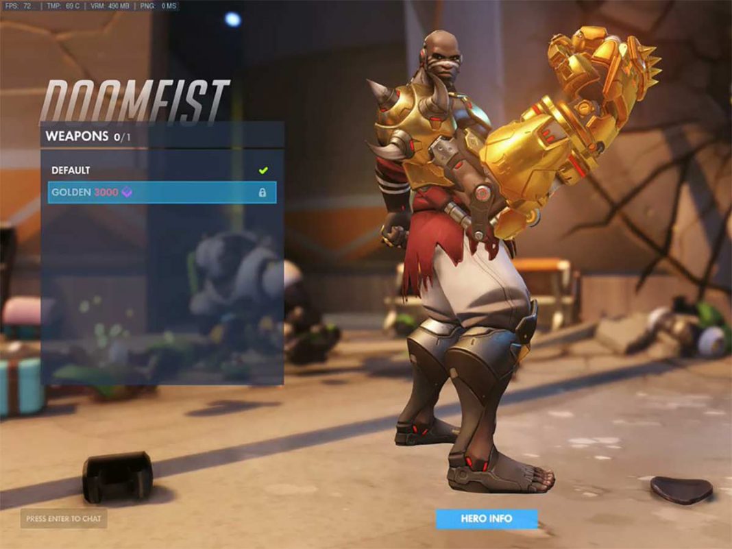 doomfist overwatch statue