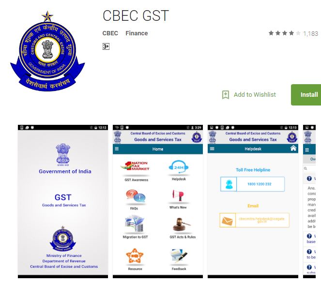 gst rate calculator apps