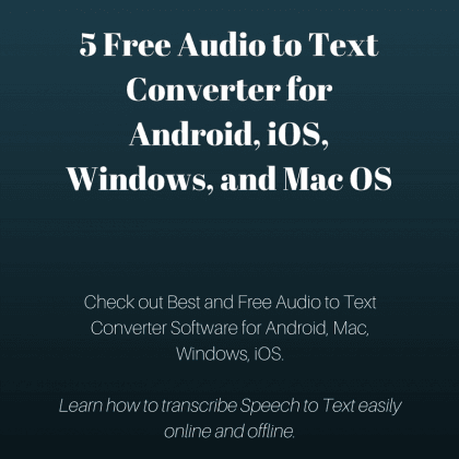 best free audio to text converter