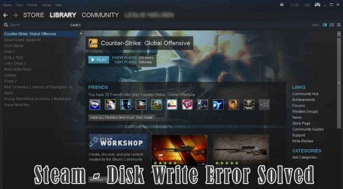 destiny 2 steam disk write error