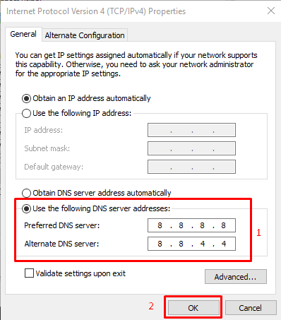 change dns in windows pc to fix DNS_PROBE_FINISHED_NXDOMAIN