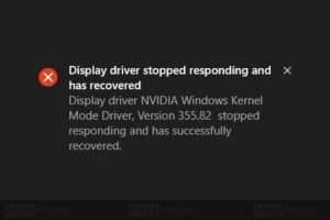 how to fix display driver so that it stops crashing