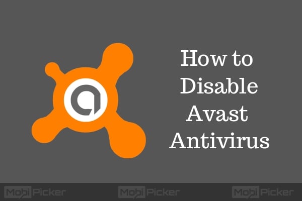 disable avast antivirus temporarily