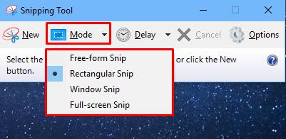 snip tool windows windows 10