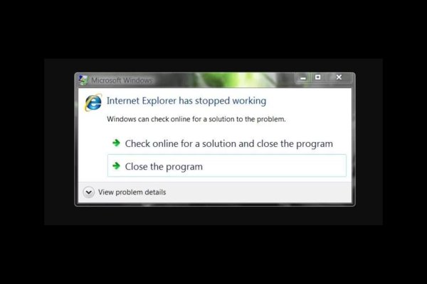 internet explorer 7 will not work